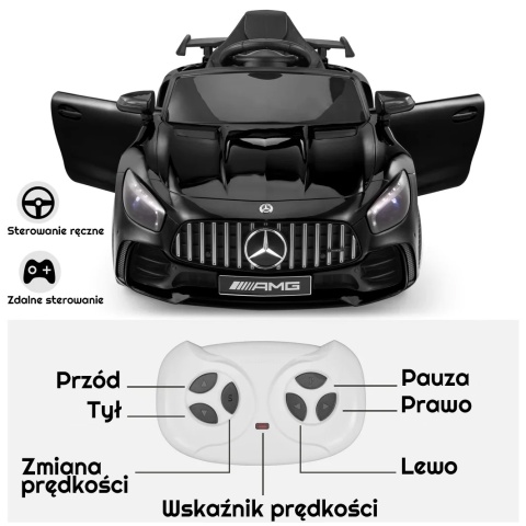 OUTLET Mercedes GTR-S Auto na akumulator EVA SKÓRA Pilot