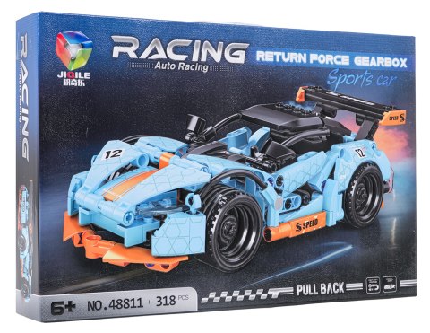 Zestaw Klocków Auto Sportowe Błękitne 318el.