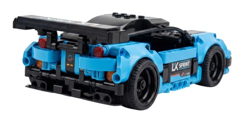 Zestaw Klocków Auto Sportowe Niebiesko Czarny 306el.