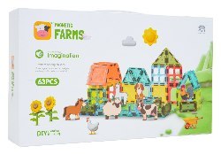 Zestaw Klocków Magnetycznych Farma 63el.