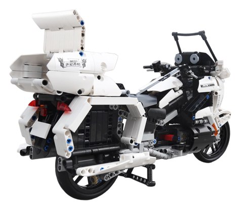 Zestaw Klocków Motocykl Biały 1328el.