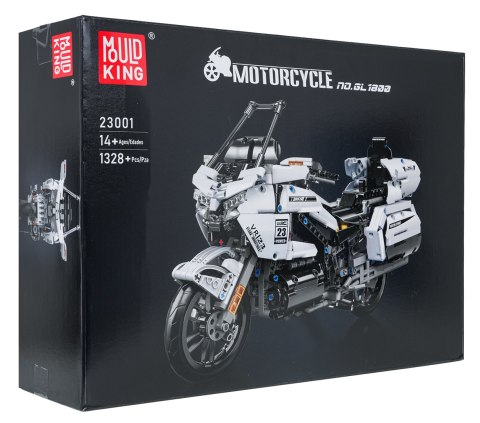 Zestaw Klocków Motocykl Biały 1328el.