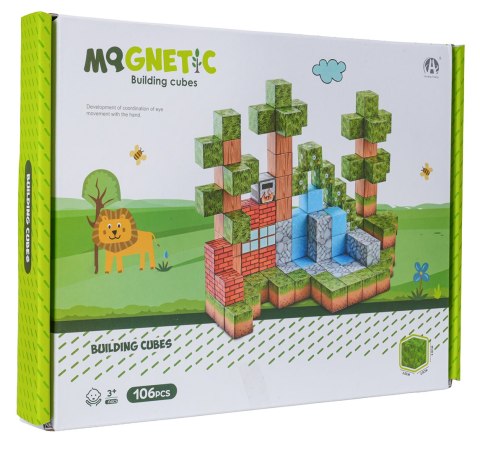 Zestaw Kostek Magnetycznych, Klocki Magnetyczne 106el.