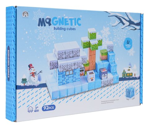 Zestaw Kostek Magnetycznych, Klocki Magnetyczne 92el.