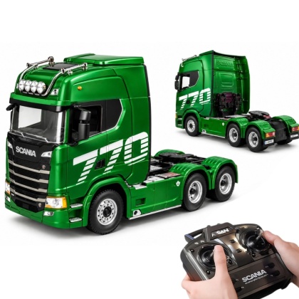 Ciągnik Siodłowy Ciężarówka Scania Zdalnie Sterowana RC Huina Zielony 1:18