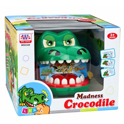 Duża Gra Krokodyl u Dentysty 29 cm Świeci Gra