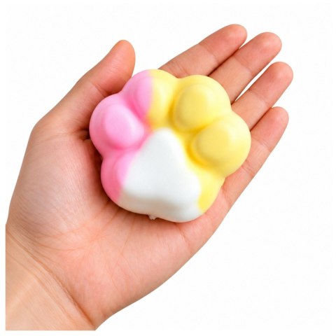 Gniotek Sensoryczny Chrupiący Kocia Łapka W Pudełku Pastelowa 7,5 cm