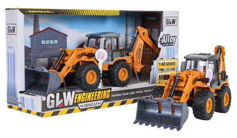 MEGA Koparka z Funkcją Świateł i Dźwięku Otwierane Elementy