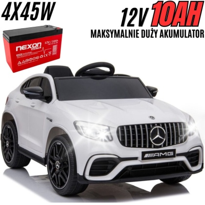 MERCEDES GLC 63S 4x4 MIĘKKIE SIEDZENIE, MIEKKIE KOŁA, SYSTEM ESW, QLS5688 - POWIĘKSZONY AKUMULATOR 12V 10Ah