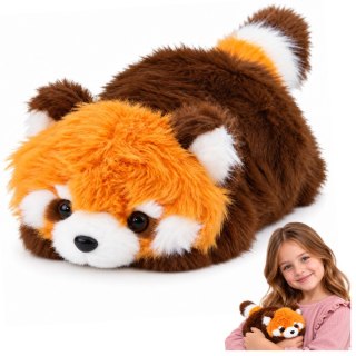 Mała Pluszowa Panda Czerwona Przytulanka Maskotka Rudawo-Brązowa 16 cm