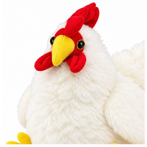 Pluszowa Kura Maskotka Przytulanka Miękka Puszysta Biała 30 cm