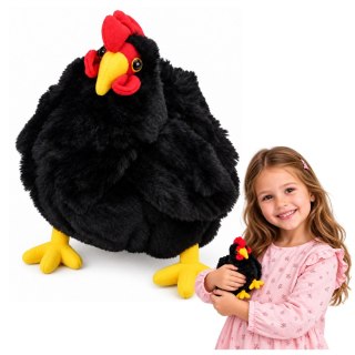 Pluszowa Kura Maskotka Przytulanka Miękka Puszysta Czarna 20 cm