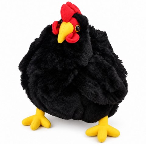 Pluszowa Kura Maskotka Przytulanka Miękka Puszysta Czarna 30 cm