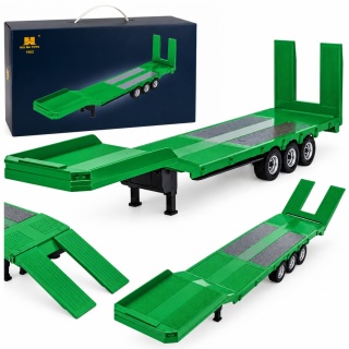 Przyczepa Niskopodwoziowa Naczepa Do Scania 770S Huina Zielona 1:18