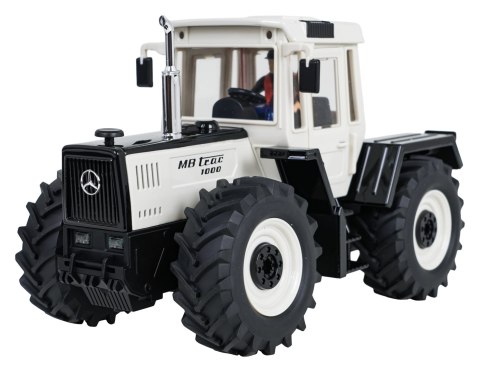 Traktor Biały 1:24 z Pilotem Mercedes Benz