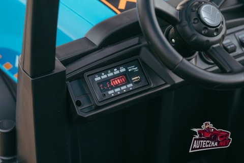 Traktor Na Akumulator + PRZYCZEPA A011 NEW HOLLAND T7 24V 2x200W + POWIĘKSZONY AKUMULATOR
