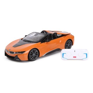 Auto R/C BMW i8 Roadster Rastar 1:14 Pomarańczowy