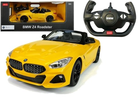 Auto R/C BMW Z4 Roadster Rastar 1:14 Żółte