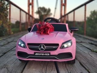 Auto na Akumulator Mercedes C63 Różowy