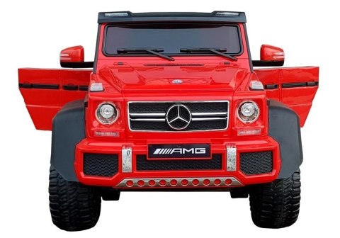 Pojazd Na Akumulator Mercedes G63 6x6 Czerwony + MP4