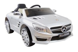 MERCEDES SL 63 AMG Z AMORTYZATORAMI, MIĘKKIE KOŁA, SIEDZENIE, HAMULEC, LAKIER/SL63