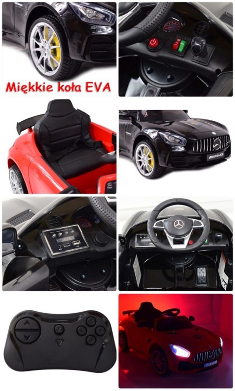 MERCEDES GT R, MIĘKKIE KOŁA EVA, MIĘKKIE SIEDZENIE FULL OPCJA/HL288