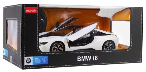 Autko R/C BMW i8 Biały Otwierane Drzwi 1:14 RASTAR