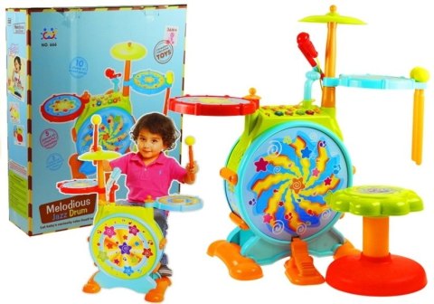 Interaktywna Perkusja Jazz Drum Dla Malucha