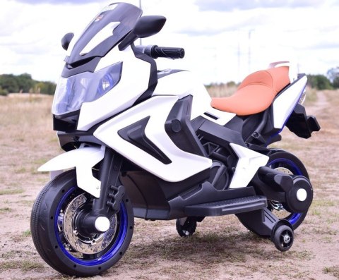 NAJNOWSZY MOTOR ŚCIGACZ, ŚWIECĄCE KOŁA, PANEL, DŹWIĘKI, SKÓRA/3188FL