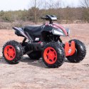 MEGA WIELKI QUAD Z NAPĘDEM 4X4, AMORTYZATORY, MIĘKKIE KOŁA,, BLUETOOTH/S2888