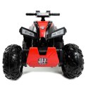 MEGA WIELKI QUAD Z NAPĘDEM 4X4, AMORTYZATORY, MIĘKKIE KOŁA,, BLUETOOTH/S2888