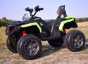 MEGA WIELKI QUAD MAVERICK Z NAPĘDEM 4X4, AMORTYZATORY, MIĘKKIE KOŁA, GAZ W MANETCE, HAMULEC/BBH3588