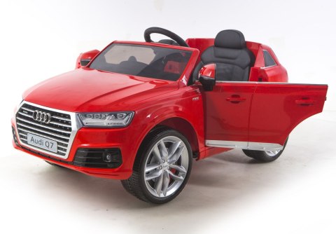 ORYGINALNE AUDI Q7 DWA SILNIKI, AMORTYZATORY, PILOT, MIĘKKIE KOŁA, PRAWDZIWE RADIO