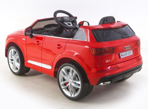 ORYGINALNE AUDI Q7 DWA SILNIKI, AMORTYZATORY, PILOT, MIĘKKIE KOŁA, PRAWDZIWE RADIO