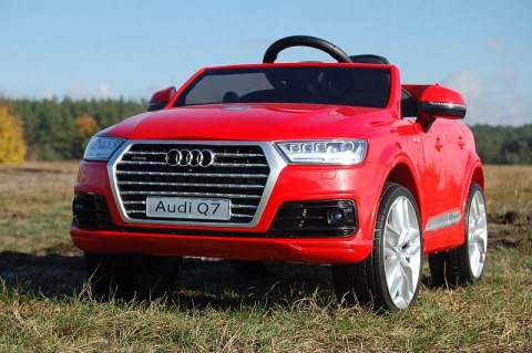 ORYGINALNE AUDI Q7 DWA SILNIKI, AMORTYZATORY, PILOT, MIĘKKIE KOŁA, PRAWDZIWE RADIO