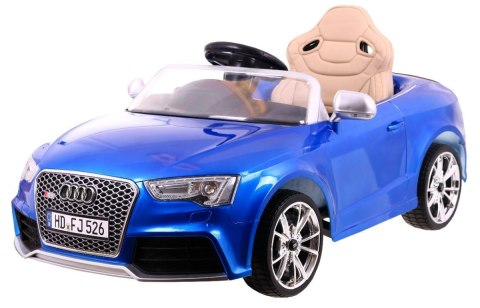 Pojazd Audi RS5 Miękkie Siedzenie 2.4G Lakierowny Niebieski