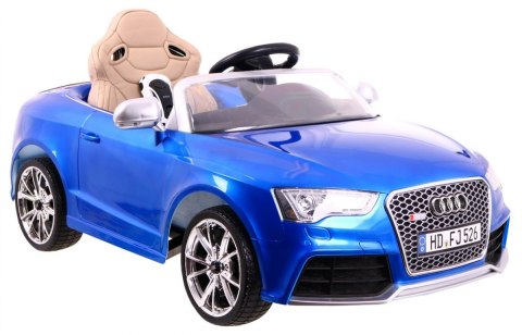 Pojazd Audi RS5 Miękkie Siedzenie 2.4G Lakierowny Niebieski