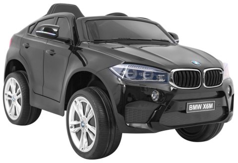 Auto na akumulator BMW X6M Czarny + PILOT + MP3 + SKÓRA