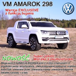 AUTO VW AMAROK, MIĘKKIE KOŁA, MIĘKKIE SIEDZENIE, WOLNY START, FUNKCJA BUJANIA/DMD298