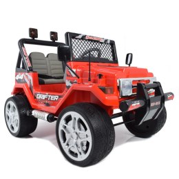 MEGA JEEP DRIFFTER EXCLUSIVE DLA 2 DZIECI, WOLNY START, MIEKKIE KOŁA, MIĘKKIE SIEDZENIE HP-011