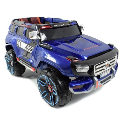 MEGA POLICJA Z DŹWIĘKIEM, MIĘKKIE KOŁA, MIĘKKIE SIEDZENIE, PANEL MP4/HJ5588