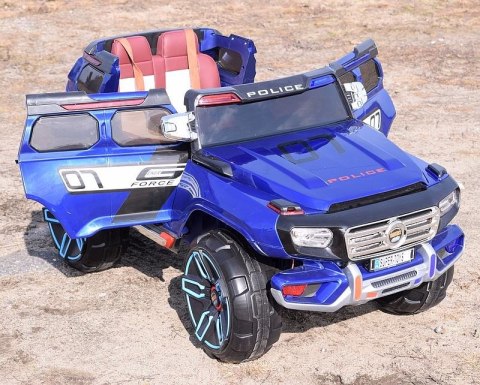 MEGA POLICJA Z DŹWIĘKIEM, MIĘKKIE KOŁA, MIĘKKIE SIEDZENIE, PANEL MP4/HJ5588