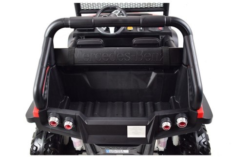 MERCEDES BENZ UNIMOG 4X4,12V14AH, AMORTYZATORY, MIĘKKIE KOŁA, MP4, SUPER OPCJA/UNIMOG