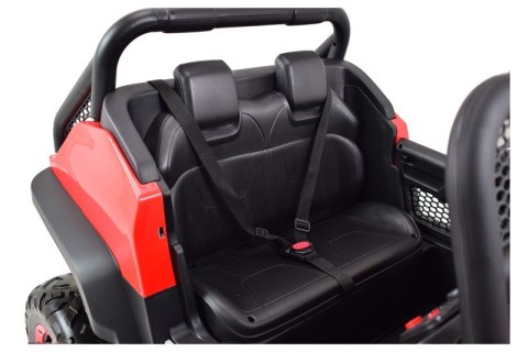 MERCEDES BENZ UNIMOG 4X4,12V14AH, AMORTYZATORY, MIĘKKIE KOŁA, MP4, SUPER OPCJA/UNIMOG