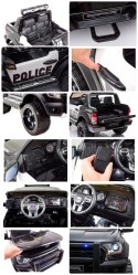 FORD RANGER F150RP POLICJA LICENCJA, MIĘKKIE KOŁA EVA, MIĘKKIE SIEDZENIE, WOLNY START, KLUCZYK FULL OPCJA 12V