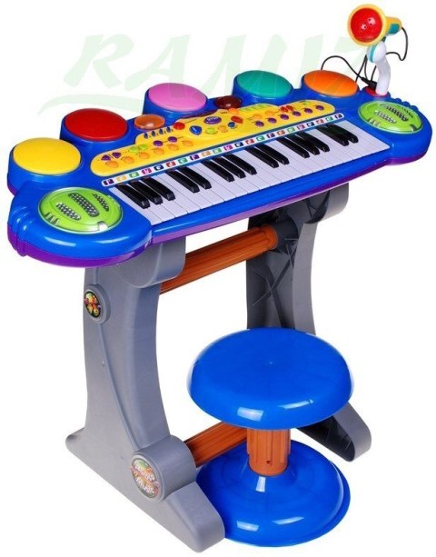 Keyboard Werble 3 Oktawy Niebieski