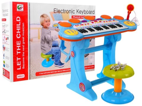Keyboard Werble 3 Oktawy Niebieski