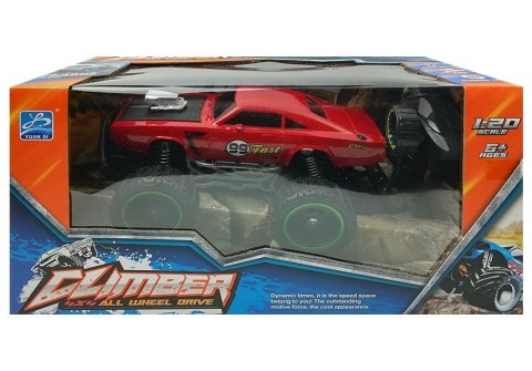 Auto Zdalnie Sterowane R/C Wysokie Koła Czerwone