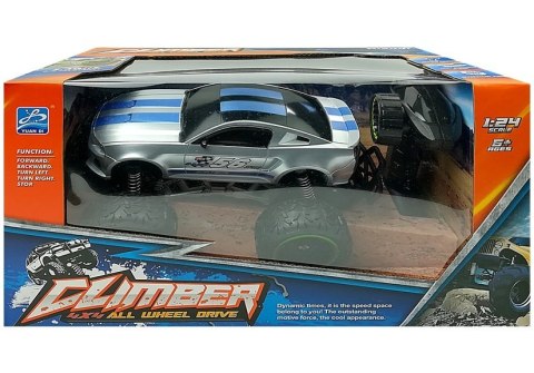 Auto Zdalnie Sterowane R/C Wysokie Koła Srebrne