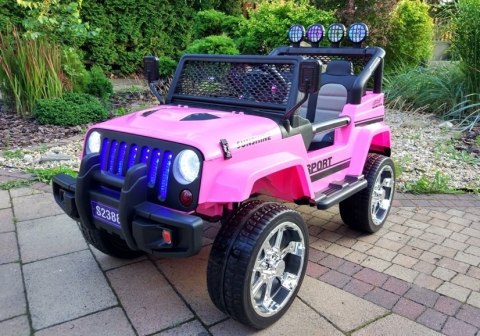 Auto na Akumulator S2388 Jeep Różowy 4x45W